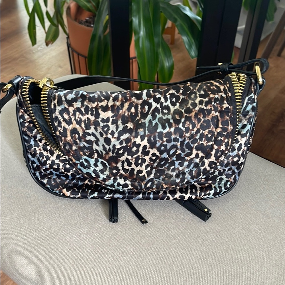 Ports 1961 Brown and Black Shoulder Bag with Structured Design